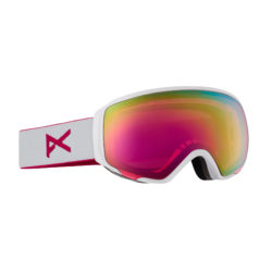 Women's Anon Goggles - Anon WM1 Goggles. Pearl White - Pink Square